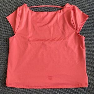 Women's open back Coral Top